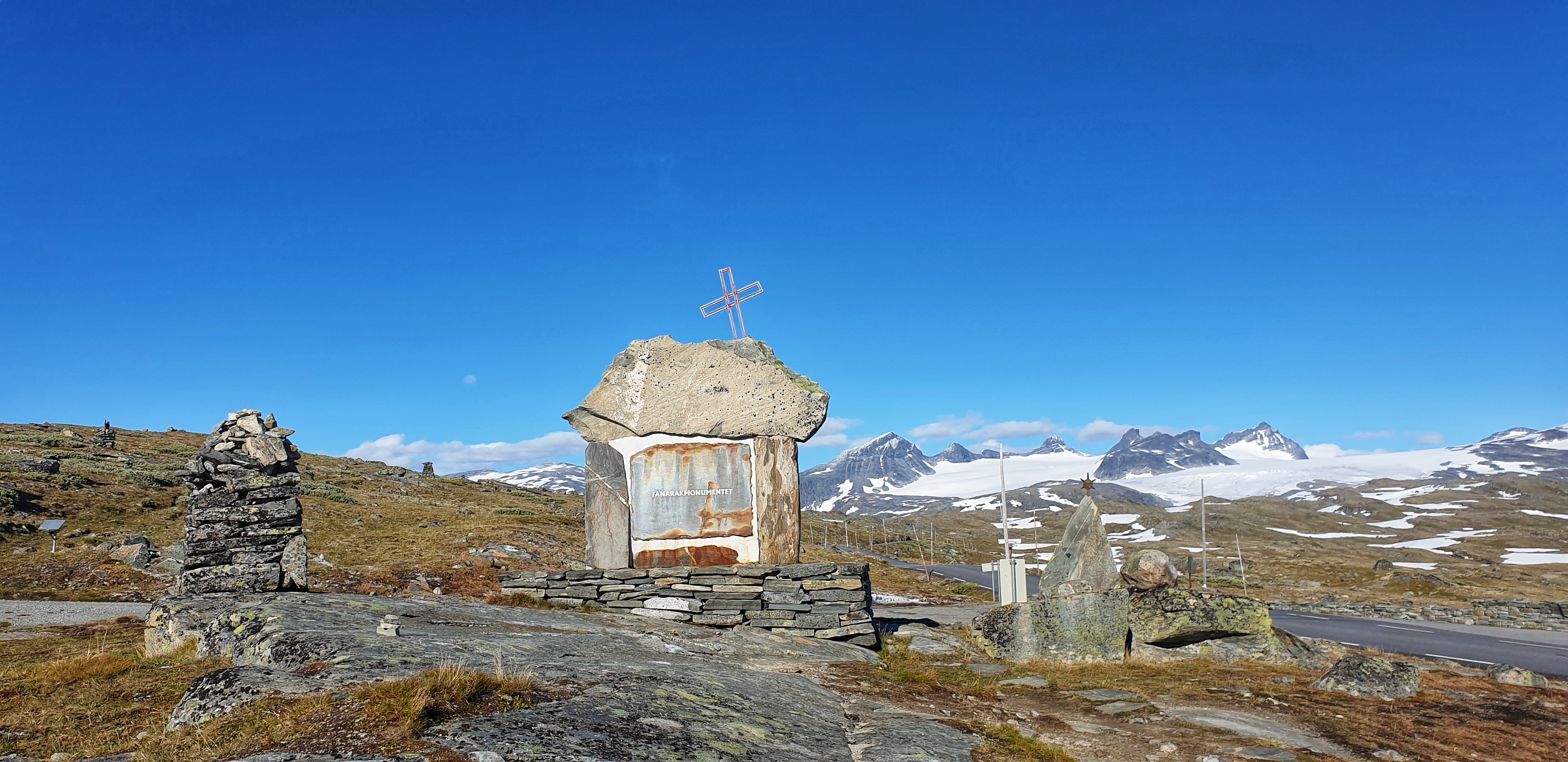 Memorial site by Sognefjellet Norwegian Scenic Route