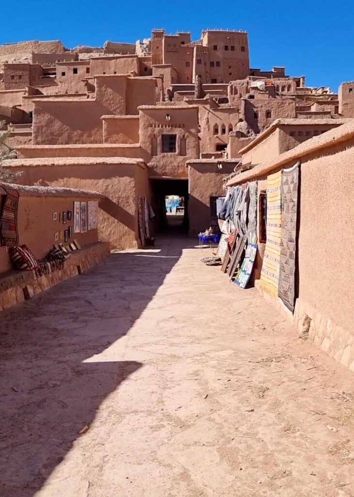 The entrance to the ancient ksar Ait Ben Haddou.