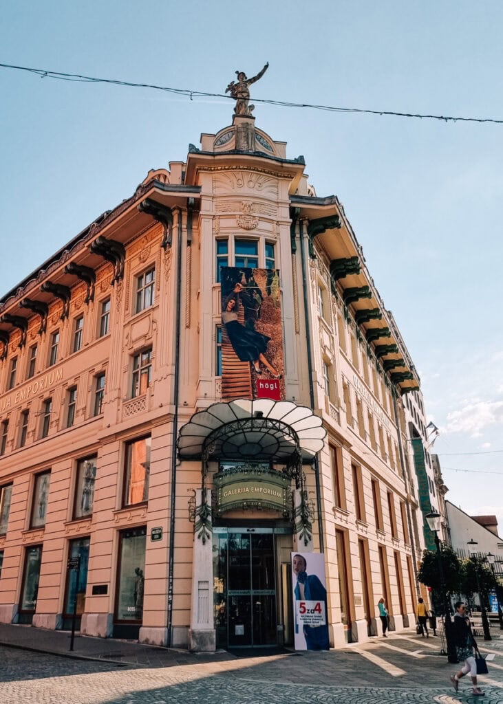 Art Nouveau architecture in Ljubljana.