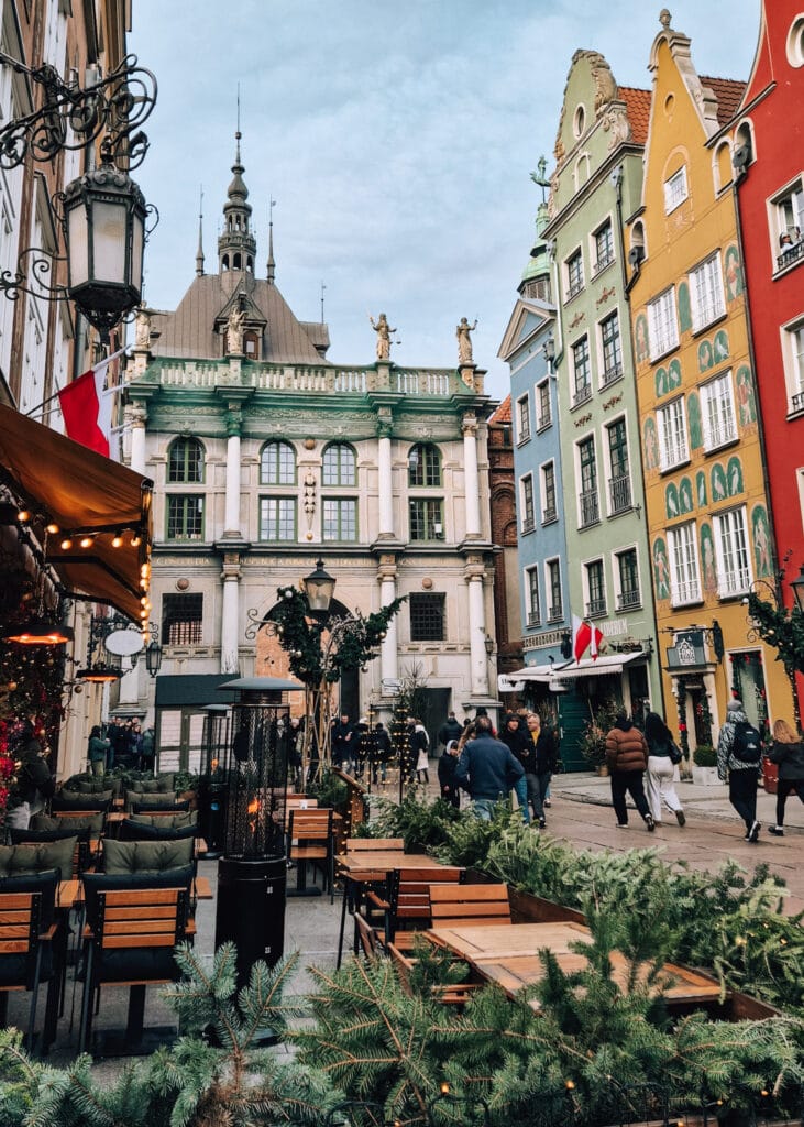 Colourful buildings in Gdansk.